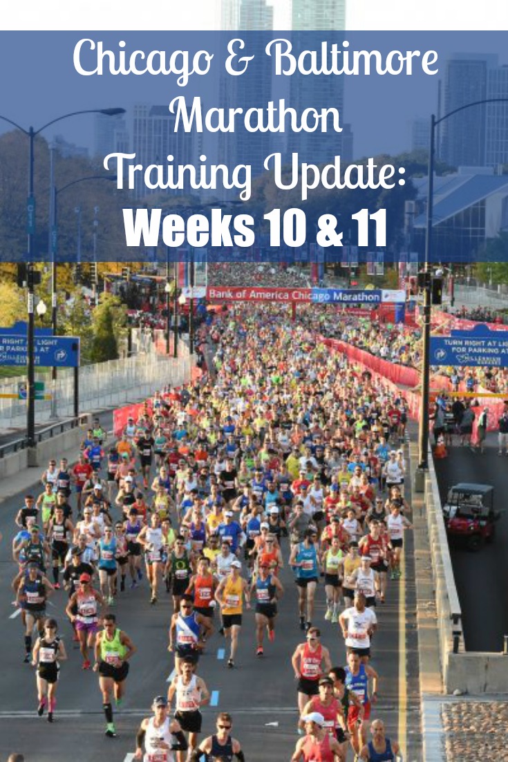 Chicago & Baltimore Marathon Training Update: Weeks 10 & 11